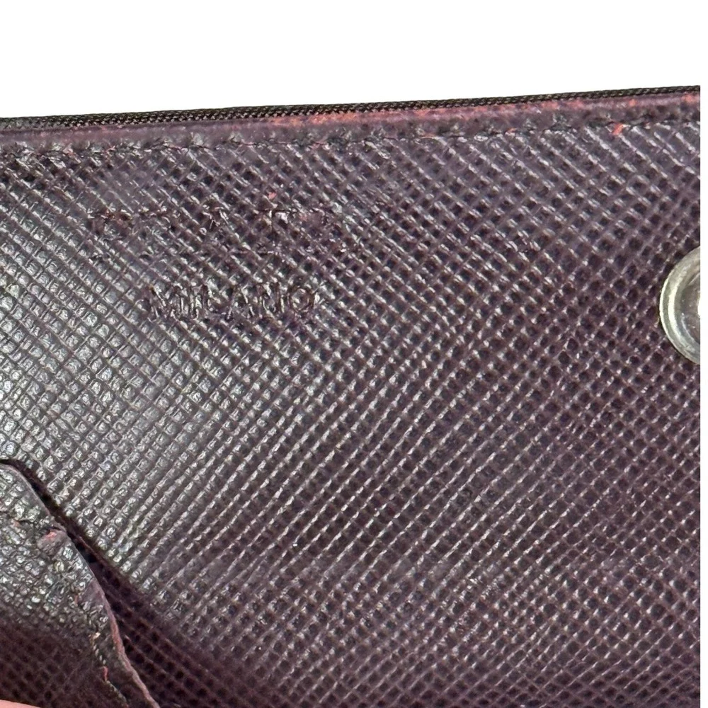 Vintage Prada Tessuto Nylon Compact Bifold Card Case - Rare Purple